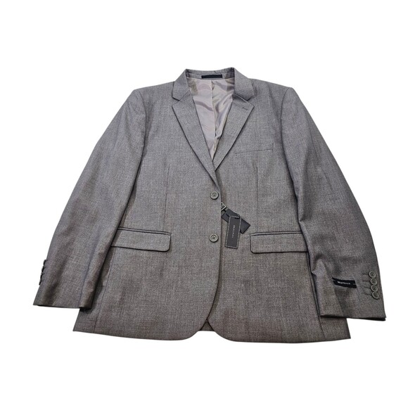 ALK men's 44S Braveman Slim Fit Gray 2-Button Suit Coat Jacket Blazer BM001 NEW - Picture 1 of 7
